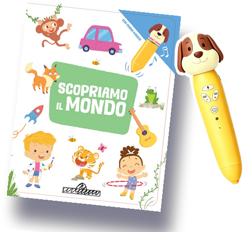 Cofanetto: penna GiGi + enciclopedia Scopriamo il mondo