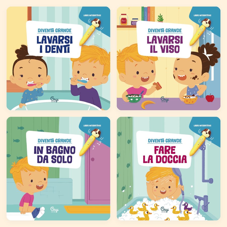 I quattro libri della collana Divento grande
