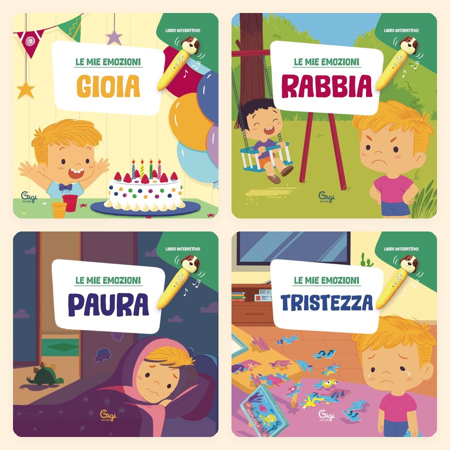 I quattro libri della collana Le mie emozioni